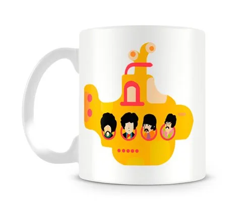 Caneca Yellow Submarine dos Beatles
