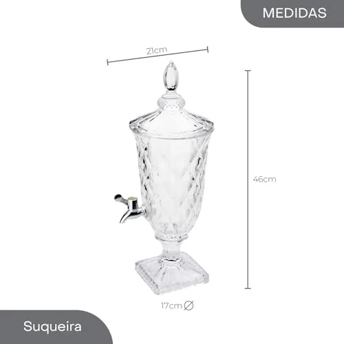 Suqueira de cristal para servir - foto 5