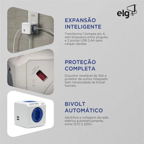 Filtro de linha compacto com entradas USB - foto 3