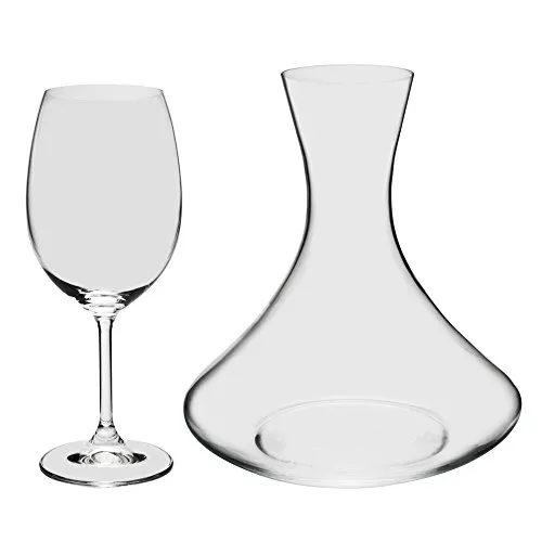 Decanter com taças em conjunto