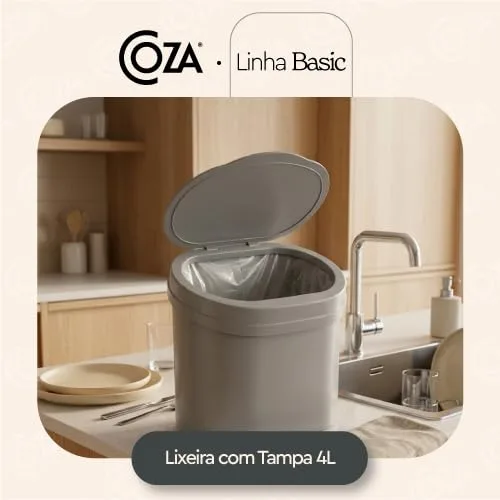 Lixeira de bancada com tampa - foto 4