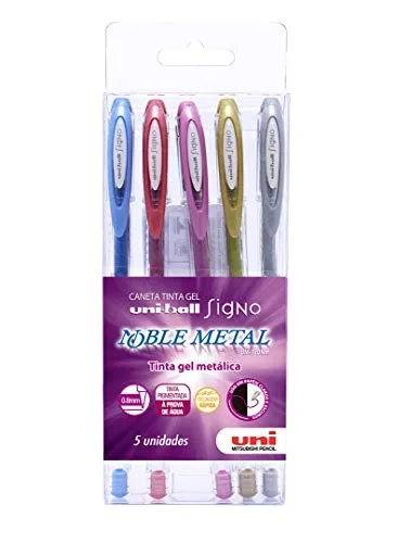 Caneta gel de metal