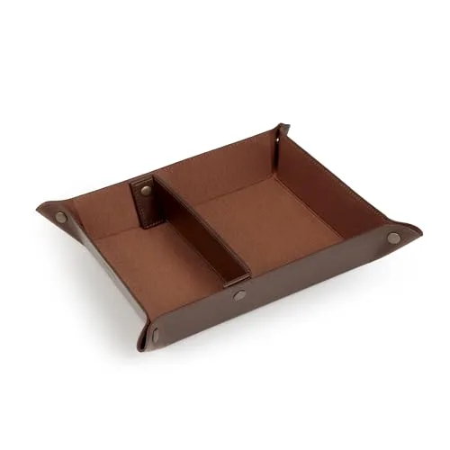 Bandeja organizadora de couro