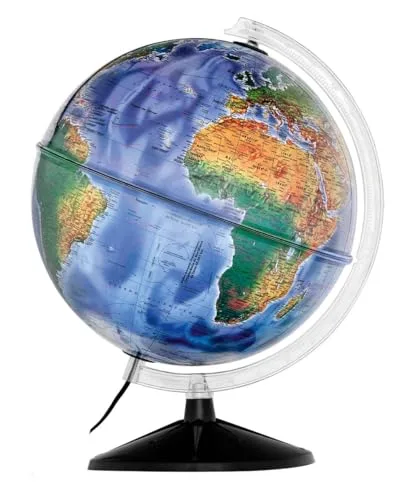 Globo terrestre iluminado