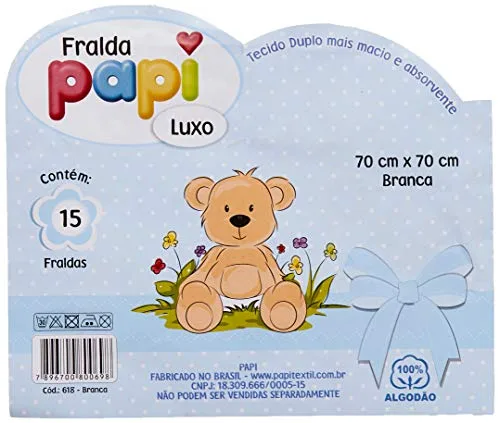 Kit de fraldas luxo brancas - foto 4