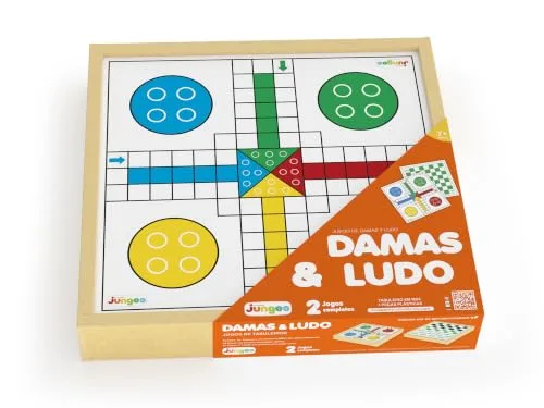 Damas e ludo no mesmo tabuleiro