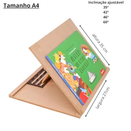 Prancheta inclinável para leitura e desenho - foto 6