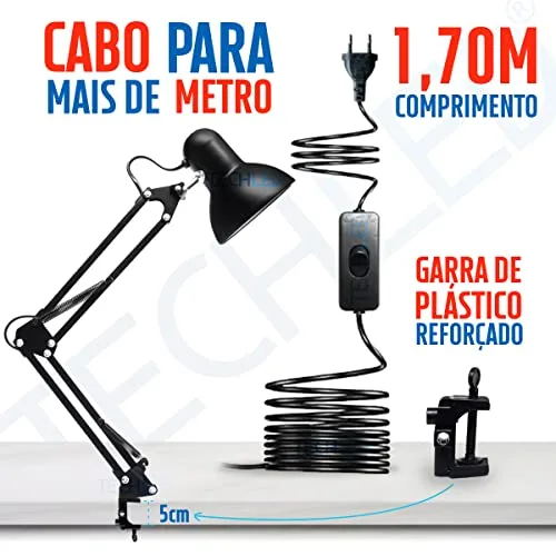 Luminária de mesa articulada - foto 3