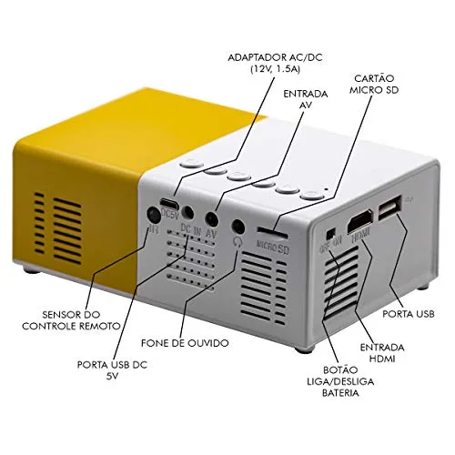 Mini projetor para cinema em casa - foto 5