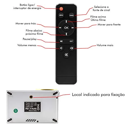 Mini projetor para cinema em casa - foto 6