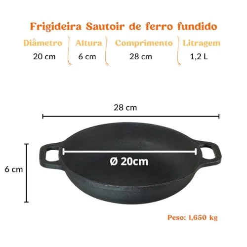 Frigideira de ferro fundido - foto 2