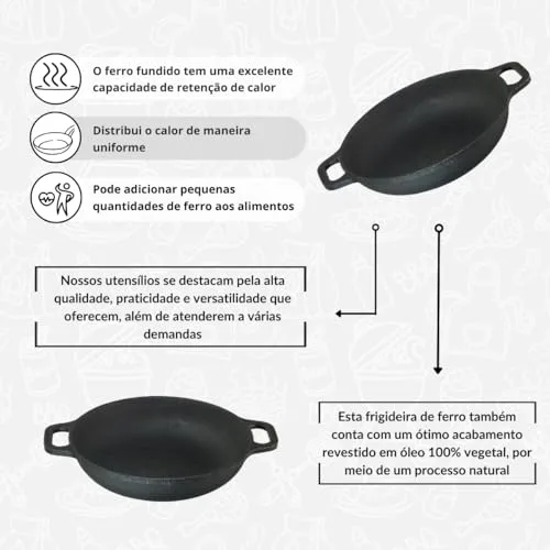 Frigideira de ferro fundido - foto 4