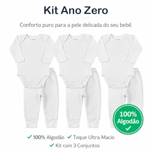 Kit branco de bodies e calças - foto 2