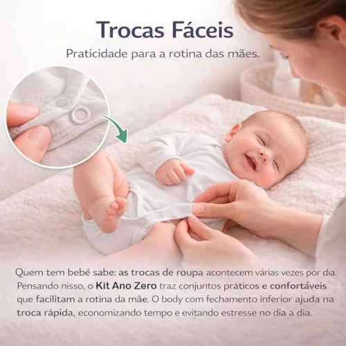 Kit branco de bodies e calças - foto 4