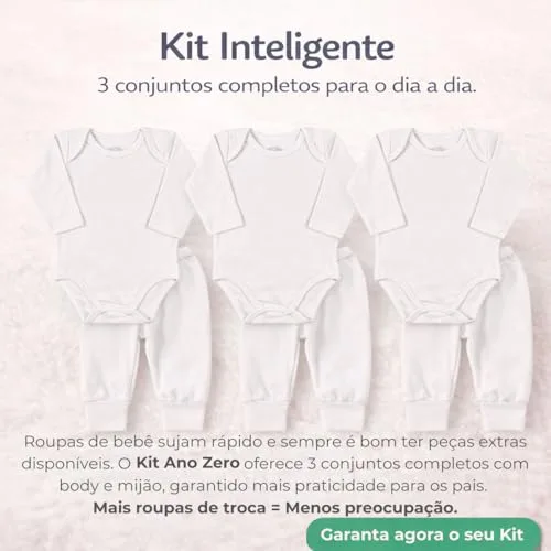 Kit branco de bodies e calças - foto 5