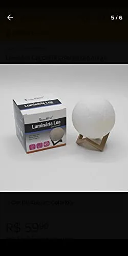 Luminária de lua 3D - foto 4