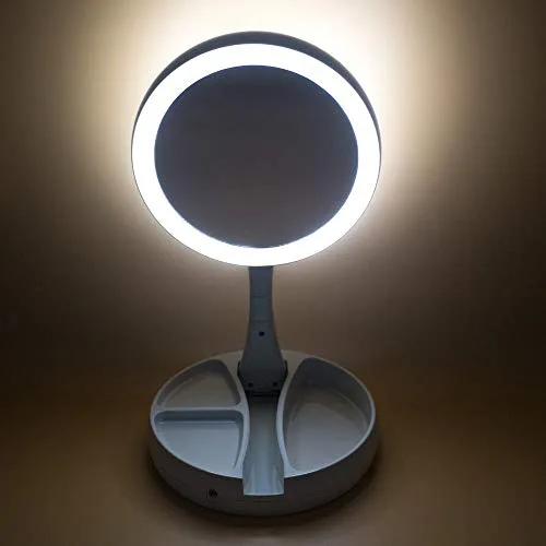 Espelho de maquiagem com LED