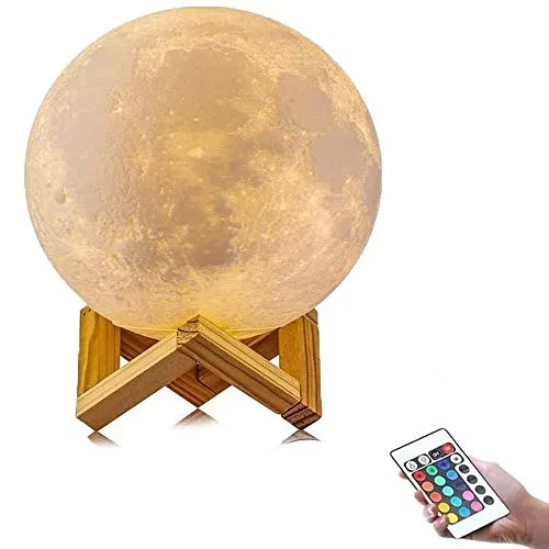 Luminária de lua em 3D