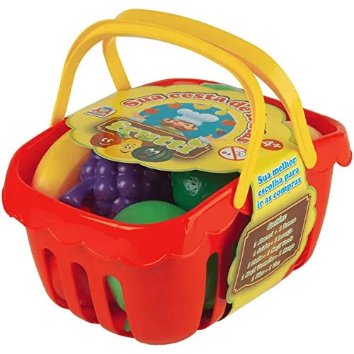 Cesta com frutas de brinquedo - foto 2
