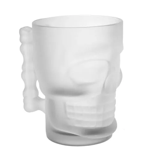 Caneca de chope com caveira