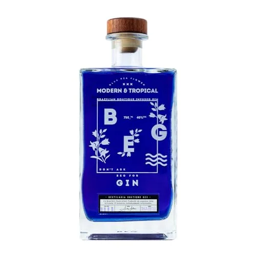 Gin que muda de cor no copo
