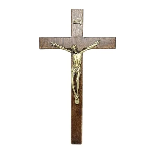 Crucifixo de parede em madeira