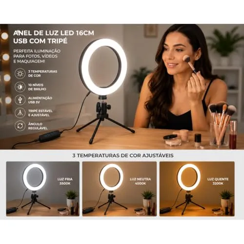 Ring light com tripé - foto 2