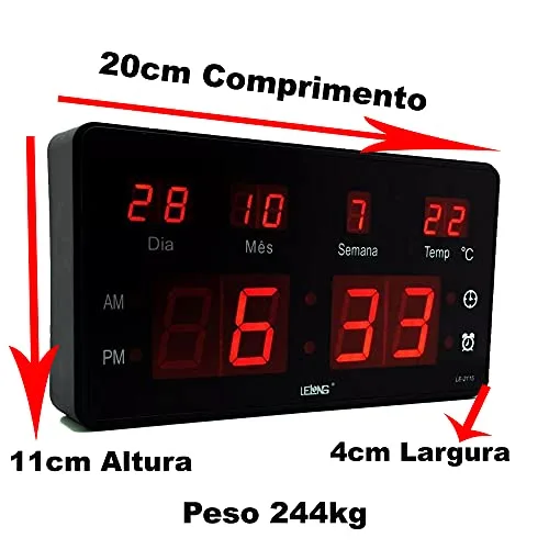 Relógio digital de parede - foto 4