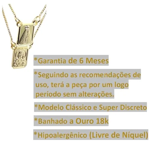 Escapulário banhado a ouro - foto 7