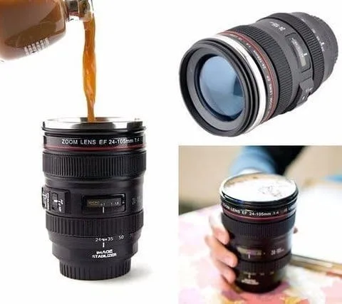 Caneca em formato de lente fotográfica - foto 2
