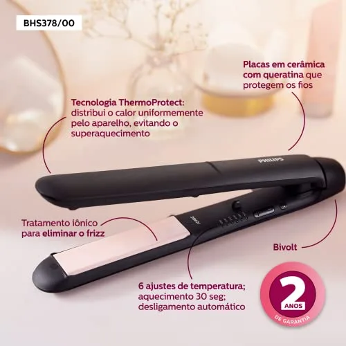 Prancha de cabelo com proteção térmica - foto 6