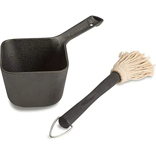 Pote com pincel para molho