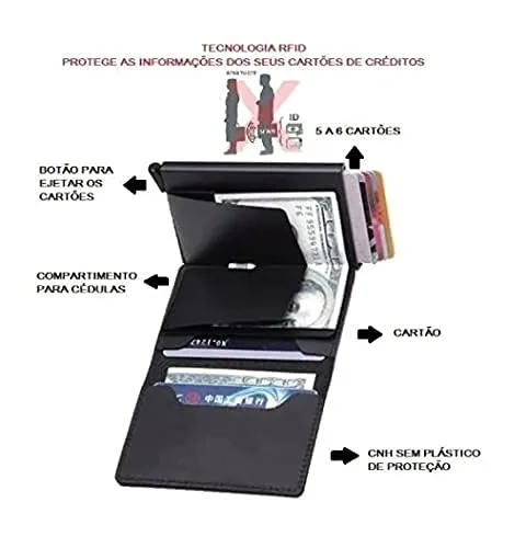Porta-cartões com bloqueio - foto 3