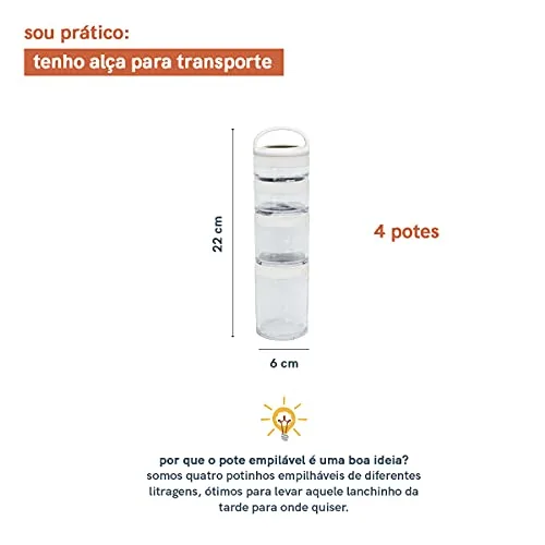 Mini potes empilháveis para tempero - foto 3