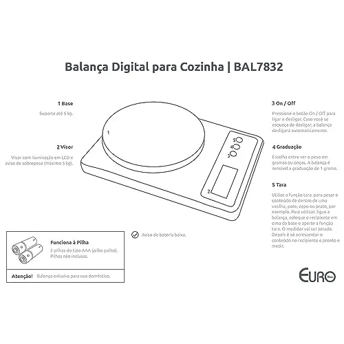 Balança de cozinha digital - foto 5