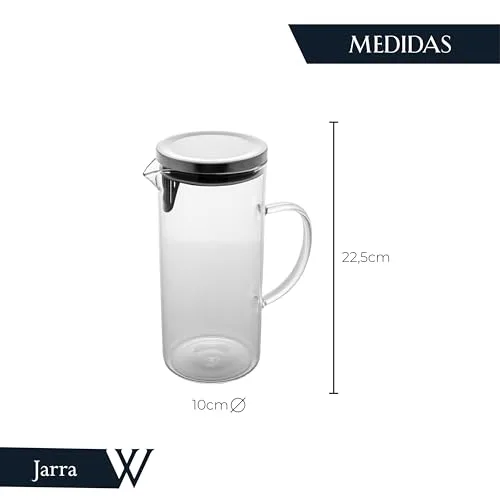 Jarra de vidro com tampa - foto 3