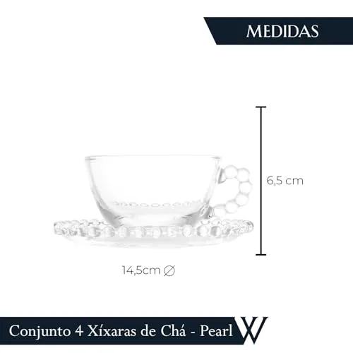 Jogo de xícaras de chá com pires - foto 4