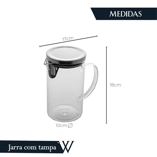 Jarra de vidro com tampa - foto 3