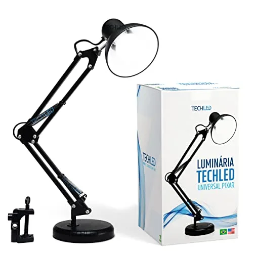 Luminária de mesa articulada