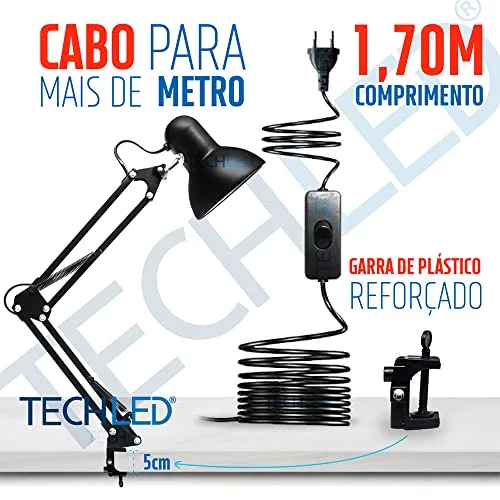 Luminária de mesa articulada - foto 5