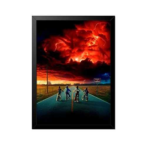 Quadro da turma de bicicleta em Hawkins