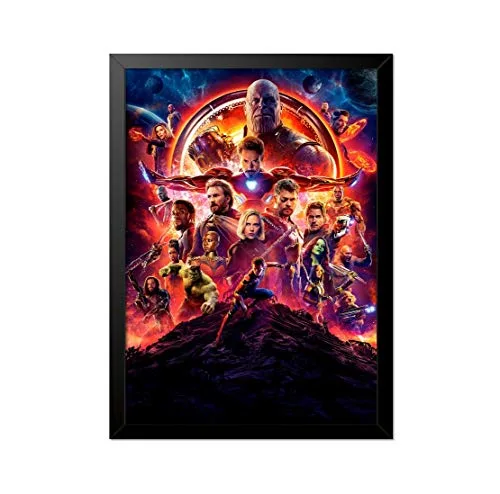 Quadro dos Vingadores já emoldurado