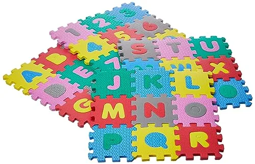 Tapete de EVA com letras e números