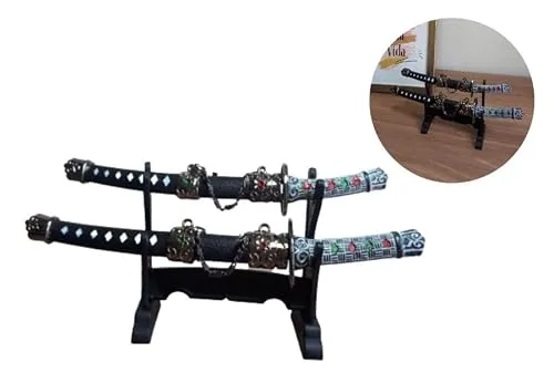 Katana decorativa com suporte