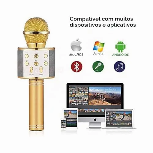 Microfone de karaokê bluetooth - foto 4