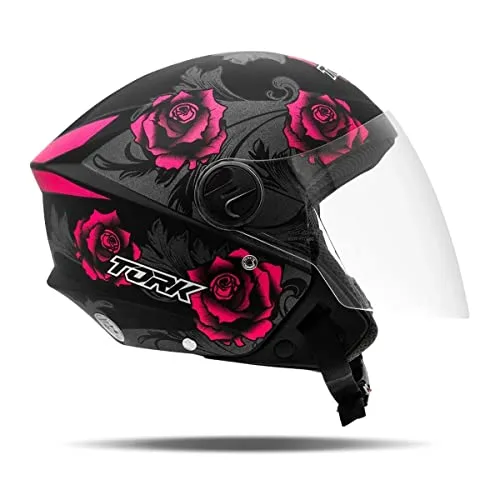Capacete aberto com viseira