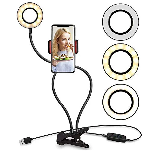 Ring light para videochamadas