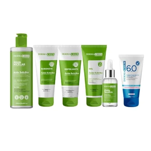 Kit de skincare com salicílico