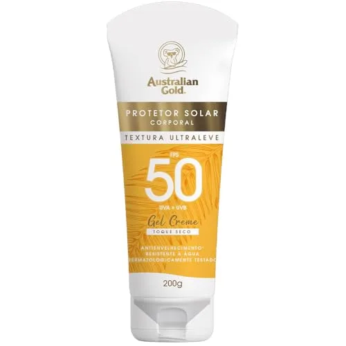 Protetor solar corporal em gel creme