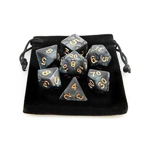 Kit de sete dados de RPG